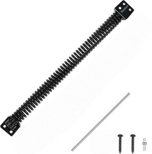 13 Inch Self Closing Gate Spring, Adjustable Tension Gate Closer for Wooden a...
