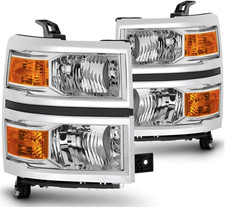 For 2014 2015 Silverado Headlights Compatible with 2014 2015 Chevrolet Silverado