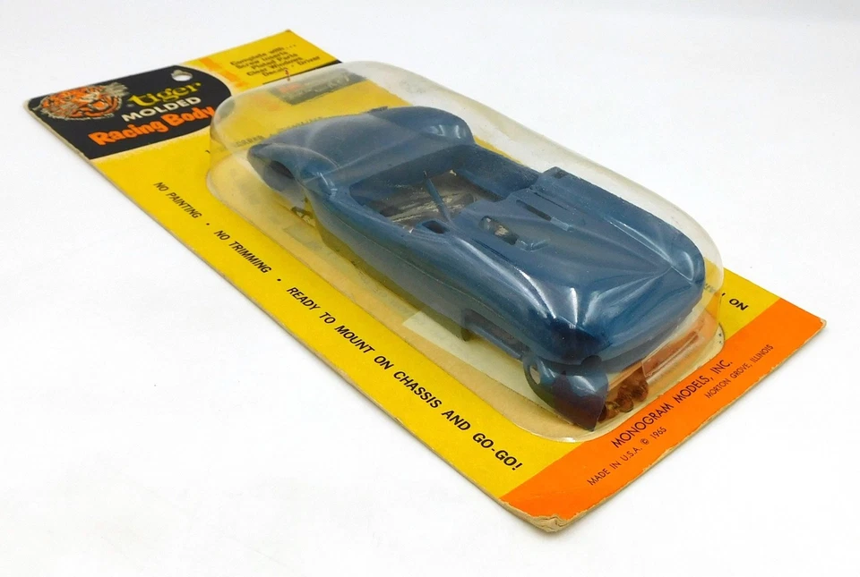 Monogram Scarab MK IV plastic slot car body only 1:24 SR2124/150 USA 1960s MIB - Immagine 4 di 4