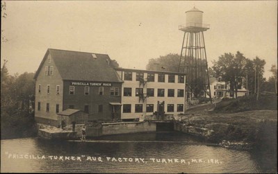 TURNER MAINE ME Priscilla Turner Rug Factory EASTERN ILLUSTRATING RPPC