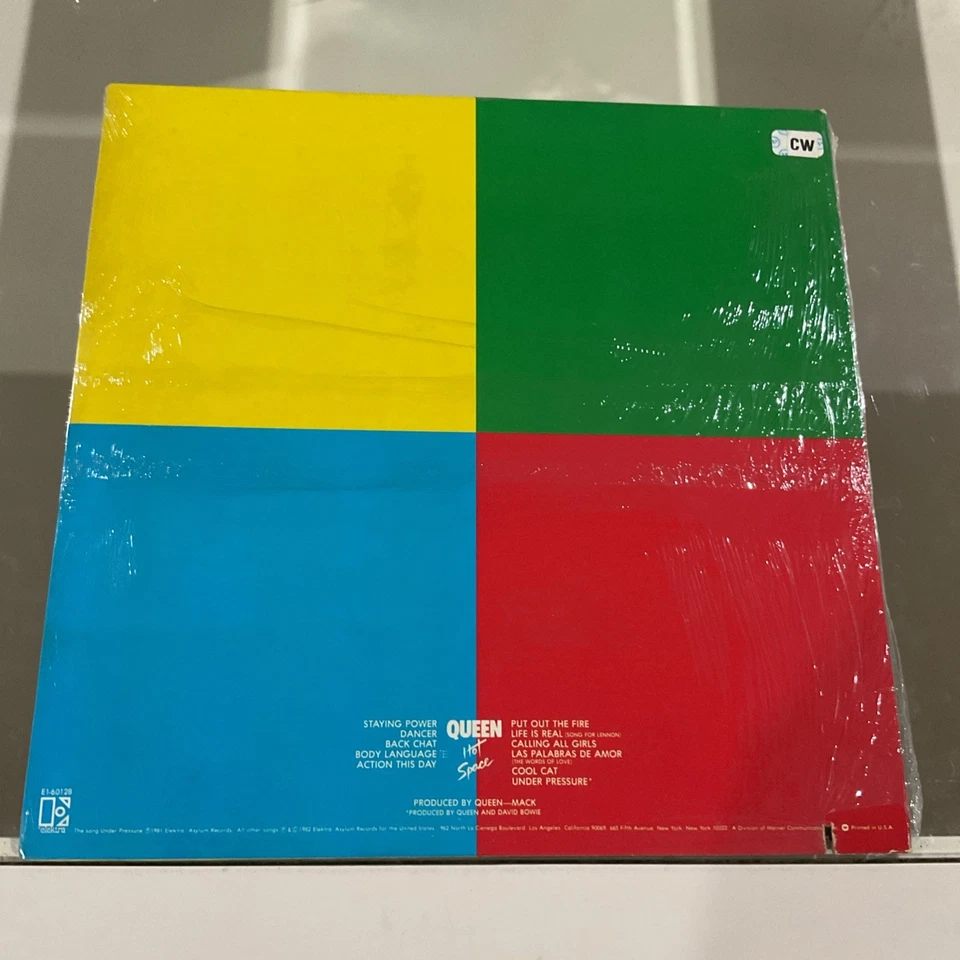 Queen – Hot Space 1982 Elektra E1-60128 Sealed Vinyl NM Under Pressure Foto 2 de 2