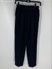 St. John Separates Womens Black Elastic Waist Knitted Ankle Pants Size 2