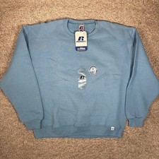 Russell Athletic Dri-Power Crewneck Sweatshirt Mens Large Light Blue NWT