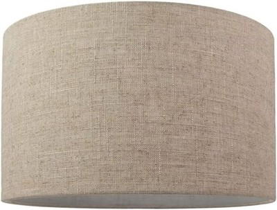 Natürlicher Haferflocken Leinen Trommel Lampenschirm 40 cm x 28 cm Innenbeleuchtung Deko