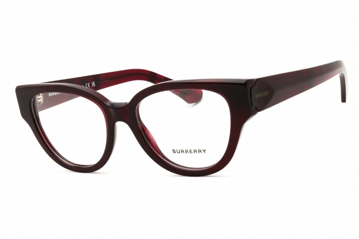 New Burberry B 2170 3456 Cat Eye Red Eyeglasses Optical Frames 52mm Burberry Red Eyeglass Frames for sale | eBay main image 2