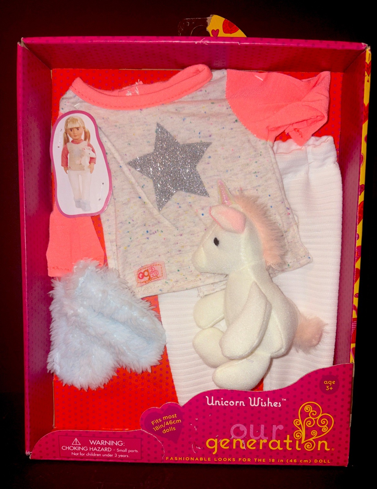 Our Generation Unicorn Wishes Pajamas Set for Most 18" Dolls