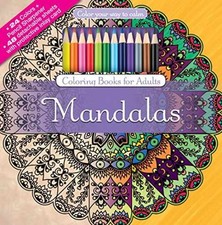 Mandalas Adult Coloring Book Set - Paperback, by Newbourne Media - Very Good