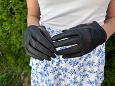 Elegante Lederhandschuhe Damen schwarz 7