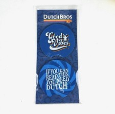 DUTCH BROS SEPT 29 2025 MERCHANDISE DROP CAR COASTERS GOOD VIBES