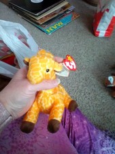 Ty Beanie Baby Twigs Style 4068 Giraffe Style4068 w/ Tag P.V.C Pellets 5-19-95