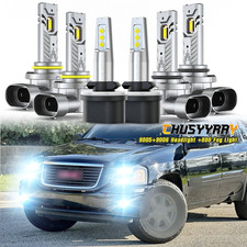 FOR Tahoe 2001-2006 6x Combo LED Headlight High Low Beam Fog Light Bulbs