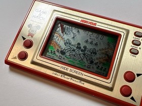 NINTENDO GAME AND & WATCH Mickey Mouse 1981 Wide Screen From Japan Very Rare