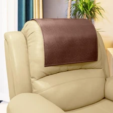 Non Slip Headrest Cover for Furniture Slipcovers,Faux Leather Headrest Protec...