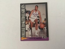 1992 Kellogs College Basketball Greats #17 Scottie Pippen Central Arkansas Card