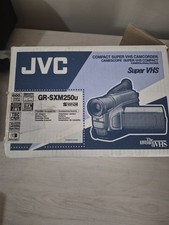 JVC GR-SXM250U Compact Super VHS Camcorder 20x/700x 2.7" LCD S-Video Silver