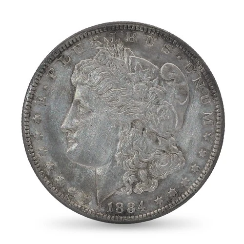 1884 Carson City (CC) Morgan Silver Dollar About Uncirculated