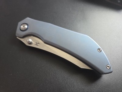 Kansept Tipper Satin CPM S35VN Anodized Titanium Edgy Bladeworks Knife SOLD OUT