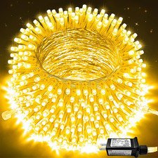 Connectable Warm White Christmas Lights Indoor Outdoor, 91.5Ft 250 LED Christmas