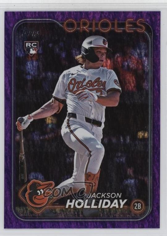 2024 Topps Update Purple Holo Foilboard 695/799 Jackson Holliday #US50 1t6i