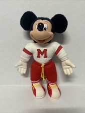 Vintage Applause Disney Mickey Mouse Football Player Stuffed Animal Plush 11"
