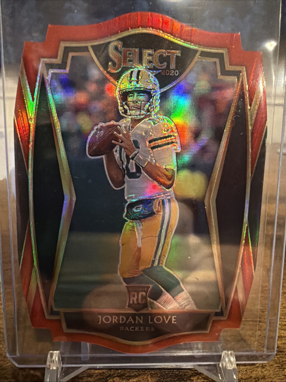 2020 Panini Select Premier Level Jordan Love #147 Red Prizm Die-Cut (RC)