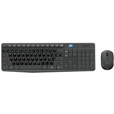 Logitech Mk235 Kit Mouse And Keyboard  Spanish Qwerty Layout Stickers Applied