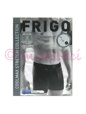 NIB FRIGO Coolmax 6” Boxer Brief White
