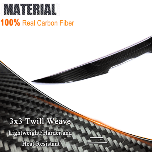 Carbon Heckspoiler Spoiler Flügel Lippe Passt für BMW 5er F10 F18 520i M5 10-16 - Picture 10 of 13
