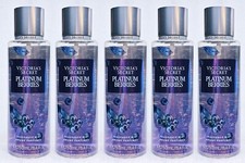 5 Victoria's Secret PLATINUM BERRIES Fragrance Mist Body Spray Perfume 8.4 oz