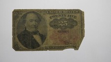 1874 $.25 Fifth Issue Fractional Currency Obsolete Bank Note Bill 5th Filler