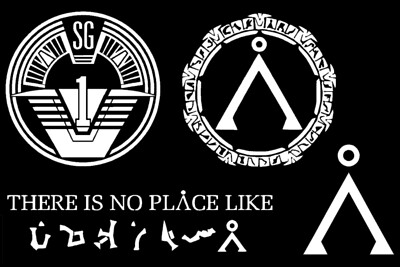 Stargate inspired Decal 4 pack: SG1, Gate, There is no place like home
