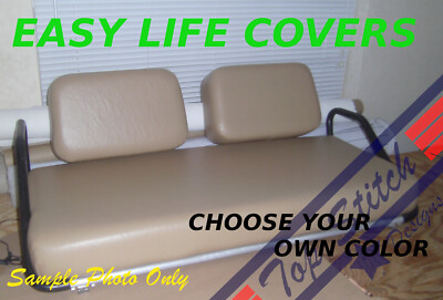 **OEM** EZ-GO MARATHON Golf Cart Custom Front Seat Covers Set Staple On DIY
