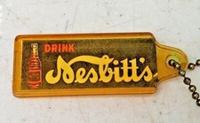 Nesbitts Orange Key Chain 1940s DRINK NESBITTS Soft Drink Soda Pop Advertising