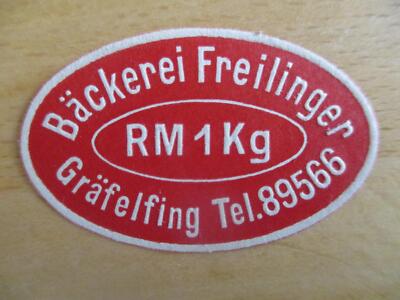 (10241) Reklamemarke - Bäckerei Freilinger, Gräfelfing