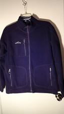 Eddie Bauer Black, Full Zip, Heavy Fleece Jacket, Mens Large