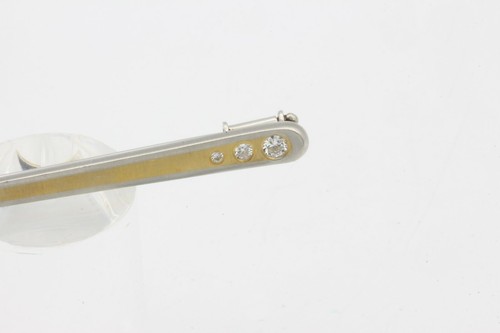 Broche y alfiler Meister platino 950/oro amarillo 750 aprox. 0,12 quilates Gafas. - Imagen 3 de 5