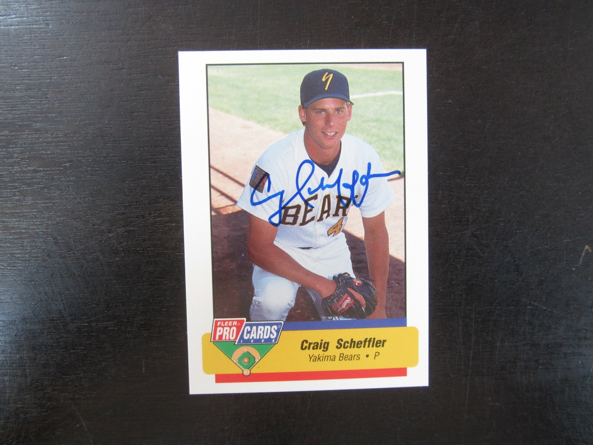 1994 Fleer ProCards # 3848 Craig Scheffler Autograph Signed Card B