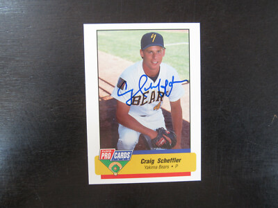 1994 Fleer ProCards # 3848 Craig Scheffler Autograph Signed Card B
