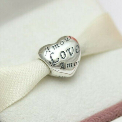 Authentic Pandora Language Of Love Charm 791111 Wife Mom Love Gift