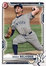 2021 Bowman Draft #BD-24 Brock Selvidge  New York Yankees FREE SHIP
