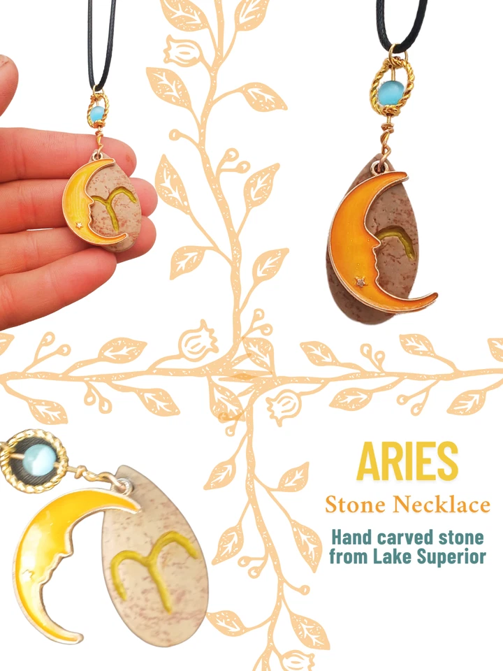 Joyería de piedra hecha a mano | Colección Zodiaco Foto 4 de 4