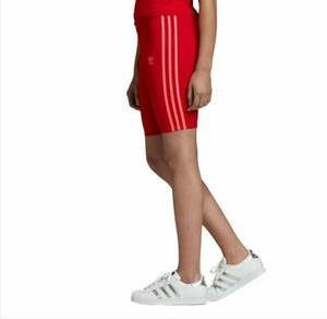 adidas red cycling shorts