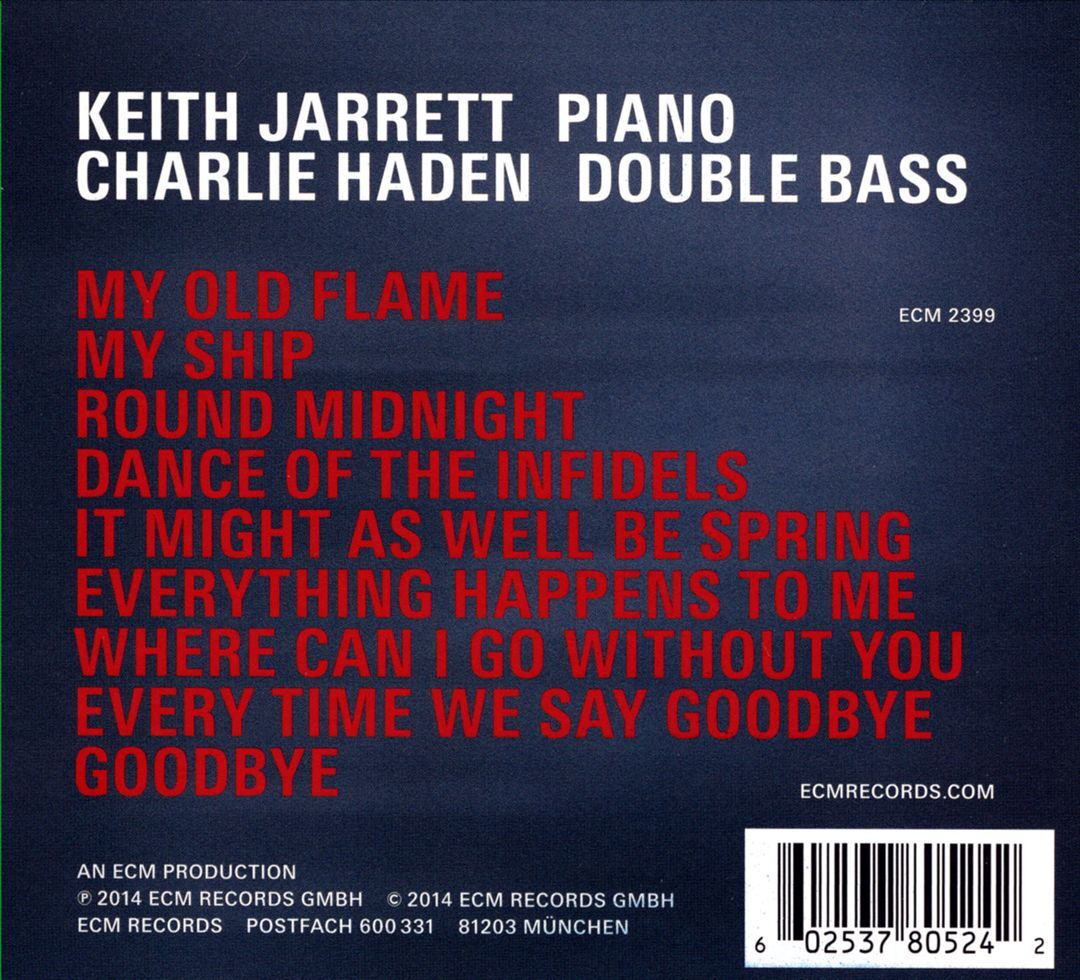 KEITH JARRETT/CHARLIE HADEN LAST DANCE NEW CD