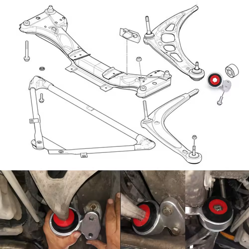 KIT BOCCOLE SUPPORTO BRACCIO OSCILLANTE BMW E46-E85-Z4 98-06 UNIVERSALE ITALIA - Picture 5 of 8