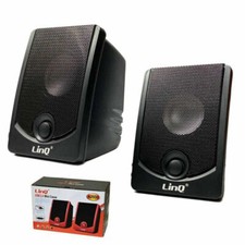 Casse Altoparlanti musica Stereo Usb 2.0 Pc pod Dvd mac Tv Mp3 mp4 Tablet Linq 