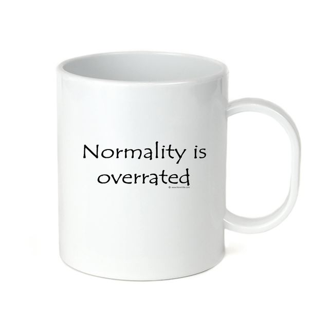 Coffee Cup Travel Mug 11 15 Oz Normal Normality Is Over Rated Overrated eBay