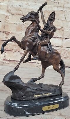 Frederic Remington Bronze Statue, The Scalp, fourth sculpture Figurine Figure