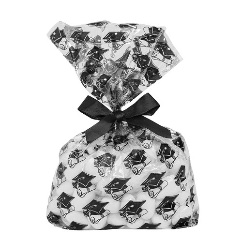 Lot De 50 Sachets De Fête Coniques Transparents En Cellophane Avec