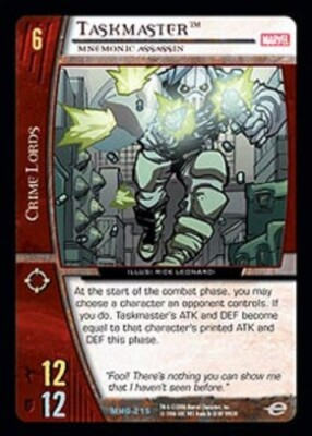 #ad VS System: Taskmaster Mnemonic Assassin Foil Played VS: Marvel Heralds of G $0.99