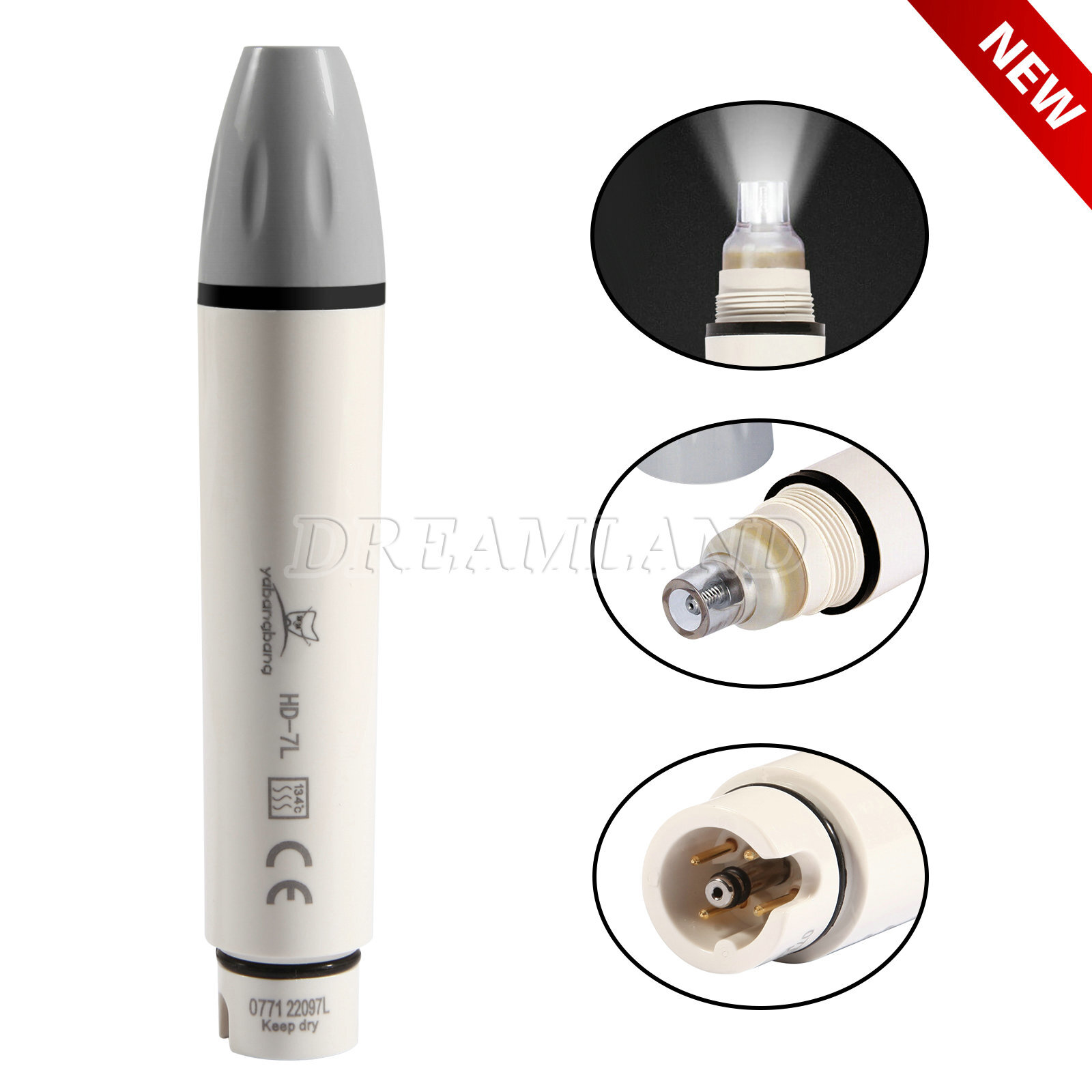 Dent Scaler Scaling Handpiece LED / Non-LED for EMS fit DTE SATELEC Tip